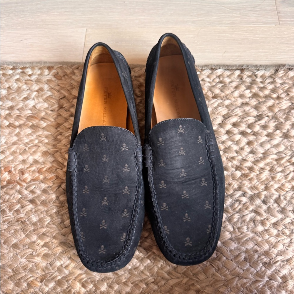 Peter Millar Black Slip-On Loafers